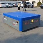 Industrial Materials Battery Transfer Cart , 3 Tons Hydraulic Lifting Electric Flat Car for sale