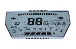 China Seven Segment TN LCD Display / Reflective LCD Monochrome Numeric Display Panel supplier