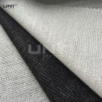 Polyester Viscose 60gsm Brushed Woven Interlining Weft Insert Interlining Shrink Resistant for sale