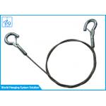 High Tensile Stainless Steel Wire Rope Sling 1/16 With Double Spring Hook for sale