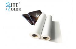 China Stretchable Digital Inkjet Printing Canvas Roll with Glossy Cotton Materials supplier