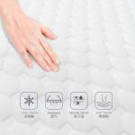 25cm 4 Layer Quilted Roll Up Memory Foam Topper Ergonomic Cutting