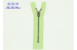 China Clothes Canvas Bags Antique Brass Closed End Zip 3# Grey / Blue / Black Tape supplier