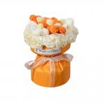 11x13cm Mini Flower Bouquet Knitted Puff Bouquet Finished Product Artificial Flowers in Multiple Color for Mother's Day for sale