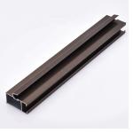 Interior Anodized Champagne Aluminum Profile For Glass Frame for sale