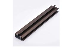 China Interior Anodized Champagne Aluminum Profile For Glass Frame supplier