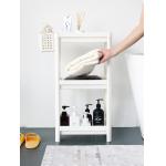 H70.5cm Plastic Organizer Shelf With Basket Plastic Shelving For Bathroom