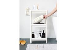 China H70.5cm Plastic Organizer Shelf With Basket Plastic Shelving For Bathroom supplier