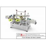 180pcs/Min Bottle Labeling Machine For Front Back Neck Surface Three Stickers for sale