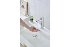 China Solid Brass Silver Thermostatic Intelligent Electricity Shower Faucet supplier