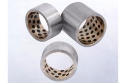 China Shock Resistant Cylindrical Bushing Steel Shell Cast Bronze Graphite Material supplier