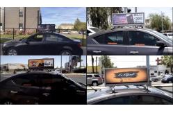 China High Resolution P6 Car LED Sign Display RGB 3 In 1 Pixel Configuration supplier
