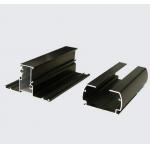 Drawbench / Wooden Transfer Aluminum Window Extrusion Profiles Dark Bronze For Restaurant for sale
