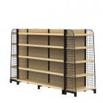 Wooden 1800mm Gondola Shelving Stand Display Rack Supermarket Gondola Shelves