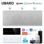 Wireless Smart Zigbee Wall Switch Zigbee Hubs Zigbee Wireless Switch 6 Gang for sale