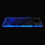 Panel Mount Illuminated Metal Keyboard With 65 Backlight Keys And Integrated Touchpad