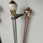 SGS Luxury Simple Style 5.8m Steel Pipe Curtain Rods for sale