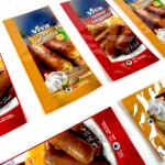 Custom Seal Bags Cooked Food Frozen Food Bags Plastic Packaging Triple Seal Bags for sale