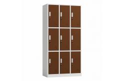 China Home Office Use Lockable 9 Door Metal File Locker Freestanding supplier