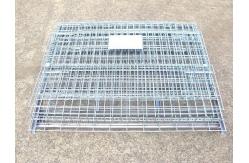 China Collapsible Wire Mesh Container Basket Stillage Cage Storage Pallet Bin Stackable supplier