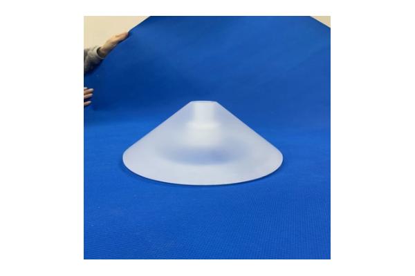 Machining Quartz Glass Frosted Quartz Glass Perforated Part for High Temperature