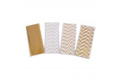 China Custom Waterproof Biodegradable Kraft Paper Drinking Straws supplier