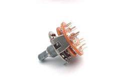 China Multi Loop 2p4t Mini Rotary  500ohm Continuous Rotary Switch Speakers supplier