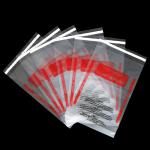 40 Micron LDPE Plastic Self Adhesive Bags With Suffocation Warning for sale