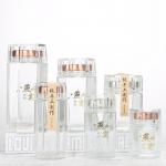 Hexagonal Bird Nest Bottle , 60ml / 80ml / 100ml Glass Food Preserve Jars