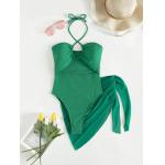 Deep V 3 Piece Bathing Suit Set Backless Fashion Three Piece Beachwear Bikini Women'S Swimsuit for sale