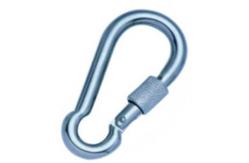 China DIN 5299 form D steel galvanized snap hook with screw supplier