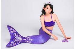 China Children Birthday Party Princess Mermaid Tails With  Shiny Fish Scale Texture Design supplier