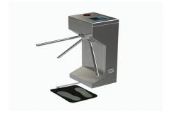 China Anti Buffering Tripod Turnstile Gate Waist High Automated Security Gates Lcd Screen supplier