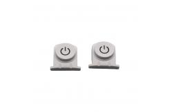 China Transparent Custom Made Silicone Rubber Keypad Control Button with Laser Logo supplier
