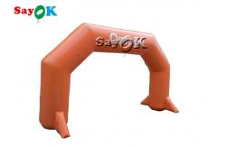 China Orange PVC Inflatable Entrance Arch For Event Advertising Promotion supplier