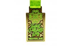 China Offset Printing St Patrick Medal Design Zinc Alloy St Patrick Medallion supplier