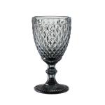 Embossed Red Wine Glass Goblets Glassware Grey ODM for sale