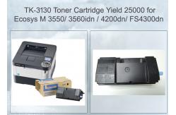 China Compatible Black TK3130 Kyocera Printer Toner Cartridges For Kyocera ECOSYS M3550idn supplier