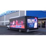 Three sides outdoor trailer truck LED sign LED screen front maintenance LED display for sale