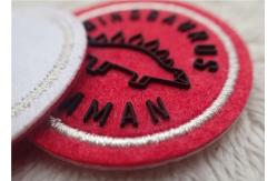 China Fashion Custom Clothing Patches / Embroidered Silicone Patches supplier