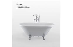 China Professional Freestanding Jacuzzi Bathtub With Legs , Indoor Stand Alone Bathtubs supplier