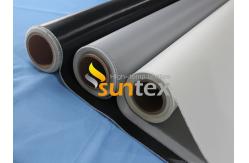 China Single Side Silicone Coated Fiberglass Fabric For Expansion Joints Compensator supplier