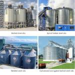 Hopper Bottom Galvanized Grain Silo Animal Feed Storage Silo Customizable for sale