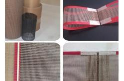 China Width 30cm Coated Fiberglass Dryer Mesh Ptfe Conveyor Belt Heat Resistant supplier