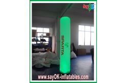 China Green Wedding Party Led Inflatable Column Inflatable LED Light With Printing Logo Pillar supplier