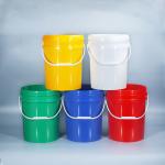 Food Grade Safe 5 Litre Silk Screen Printing Plastic Bucket for Paint Popcorn Container for sale