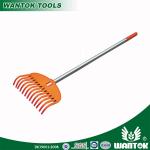 Telescopic Aluminium Handle Plastic Garden Rake for Easy Leaf and Debris Collection