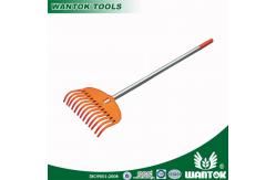 China Telescopic Aluminium Handle Plastic Garden Rake for Easy Leaf and Debris Collection supplier
