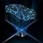 China ABS PC Holographic Led Fan Display 1024×638 Wireless Wifi Bluetooth manufacturer