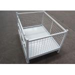Self Locking Wire Mesh Pallet Cage Storage Boxes Rigid Stillage